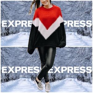 EXPRESS Women’s Colorblock Small Oversized Comfy